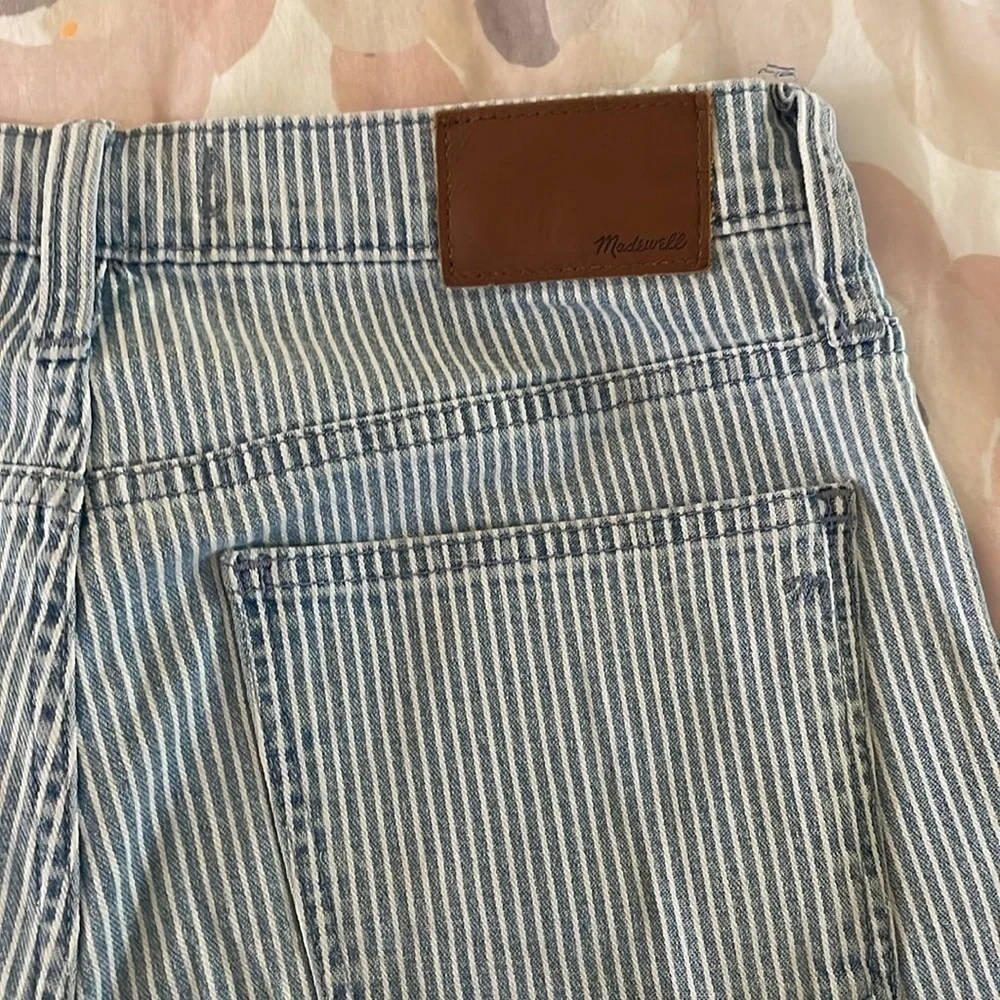 Madewell 10" High-Rise Skinny Crop Jeans in Piper Stripe size 27 - Picture 9 of 9